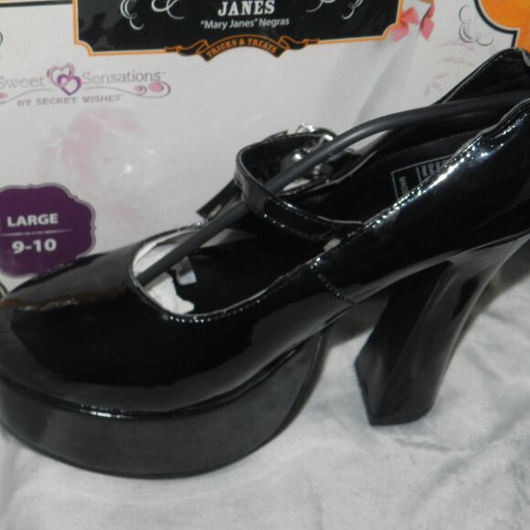 Mary Janes Platform Chunky High Heels Patent Leather Adult🆕SHIPS FAST😮‍💨⚡🚚 - Picture 9 of 15